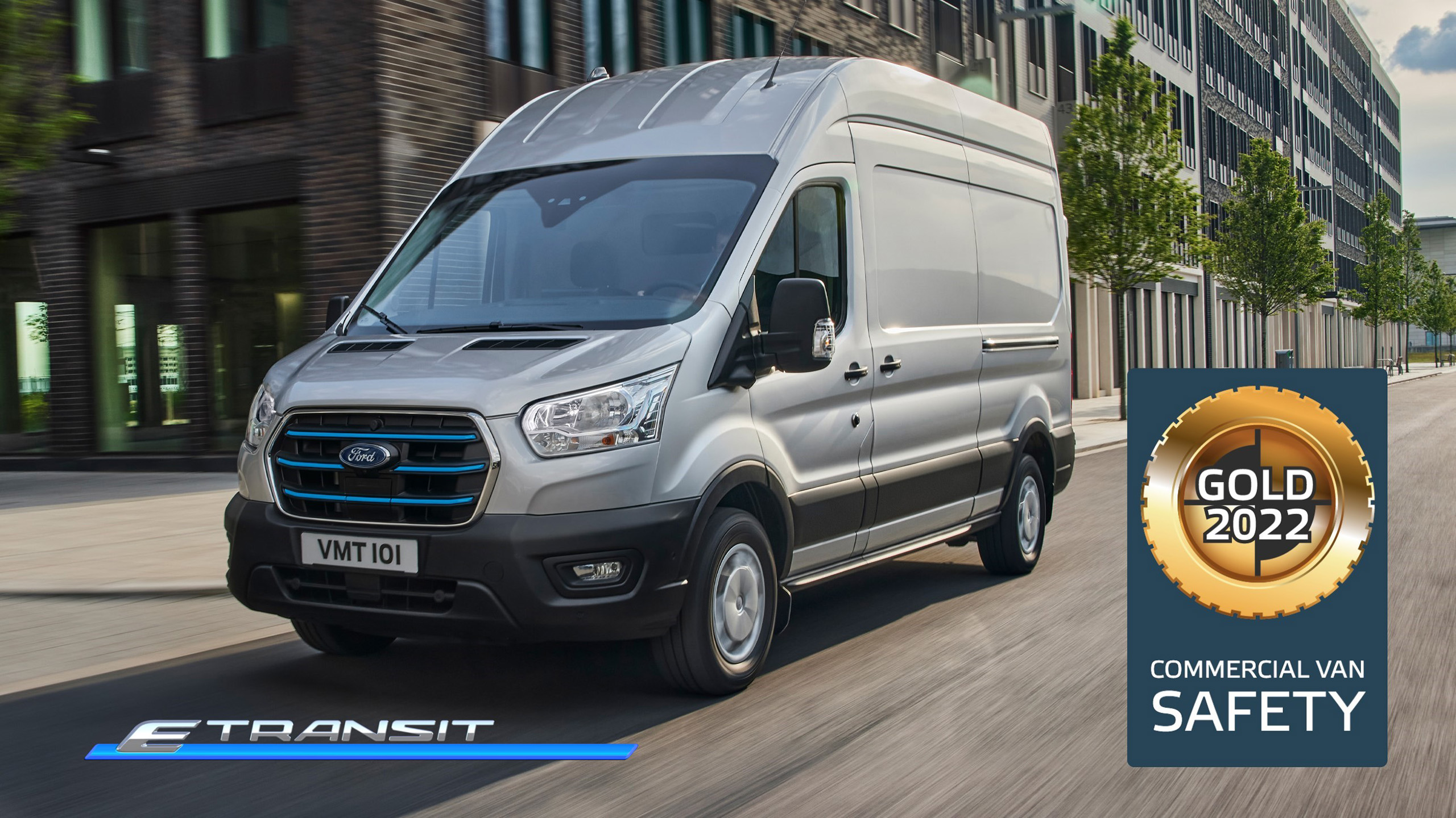 MEDALLA DE ORO EURO NCAP PARA LA FORD TRANSIT POR SUS AVANZADOS SISTEMAS DE AYUDA AL CONDUCTOR